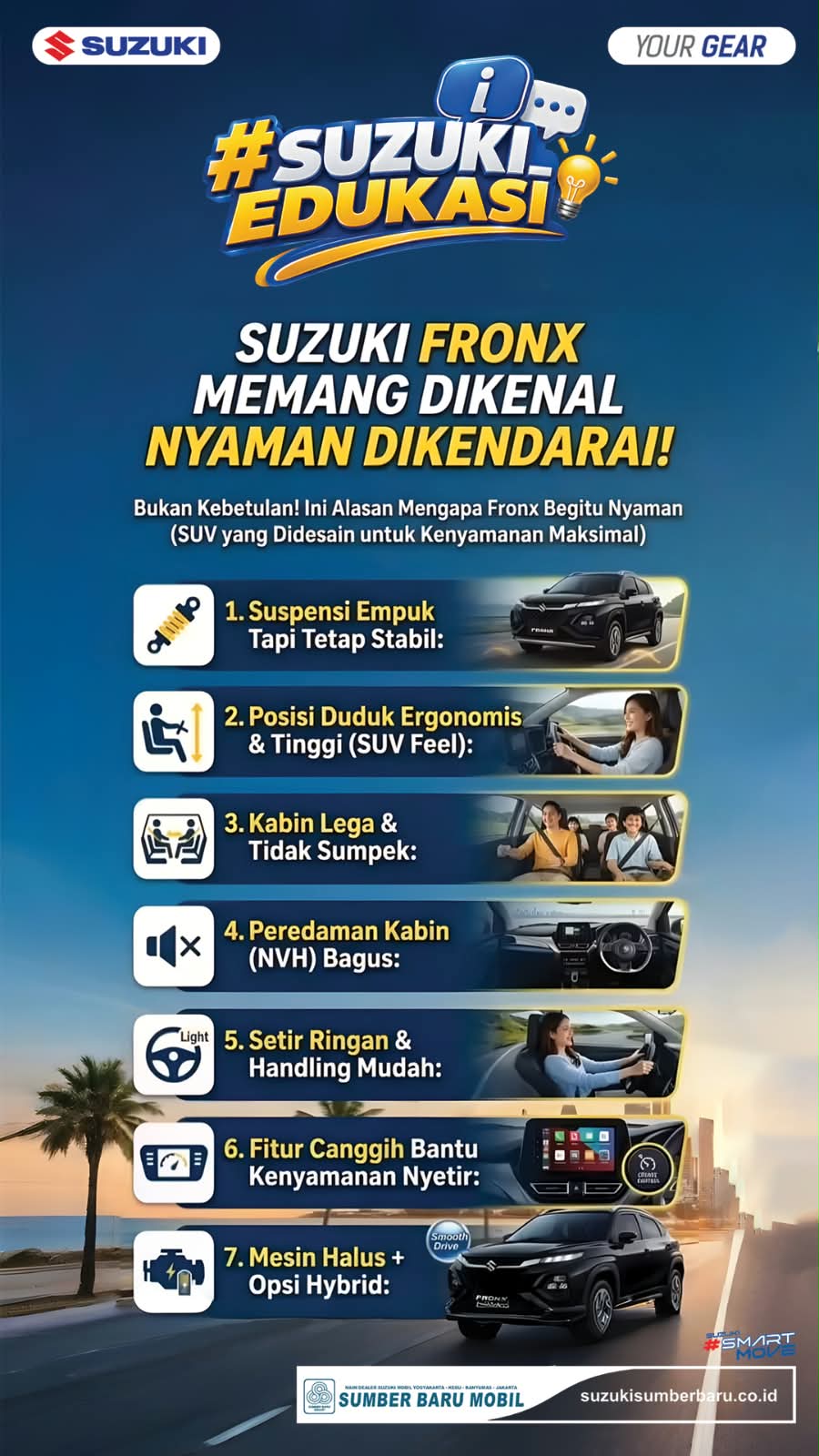 Suzuki Fronx Memang Nyaman Dikendarai, Ini 7 Alasannya