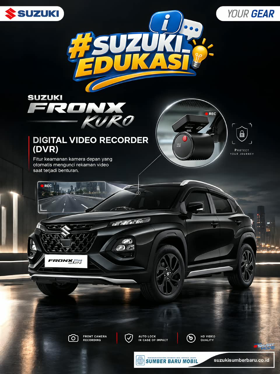 Suzuki Fronx Kuro: Dilengkapi Digital Video Recorder (DVR), Simak Harga Terbarunya di Yogyakarta